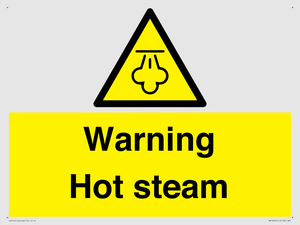 Warning Hot steam